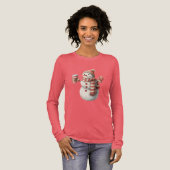 Roter Froher Weihnachtsbrief Tri-Blend Shirt (Volle Vorderseite)