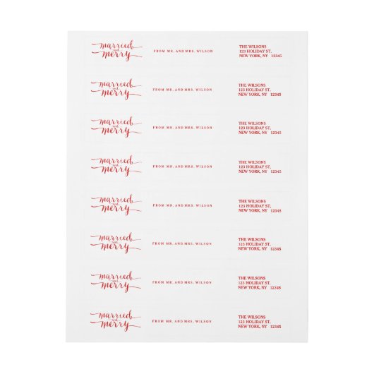 Roter fröhlicher u. verheirateter | (Bogen)