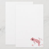 Roter Frosch Briefpapier (Vorne/Hinten)