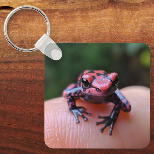 Roter Frosch Schlüsselanhänger (Vorderseite)