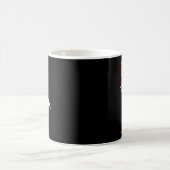 Roter Fuchs hält Herz Valentinstag Cute Valenti Kaffeetasse (Mittel)