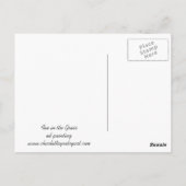 Roter Fuchs im Gras Tierart Postkarte (Rückseite)