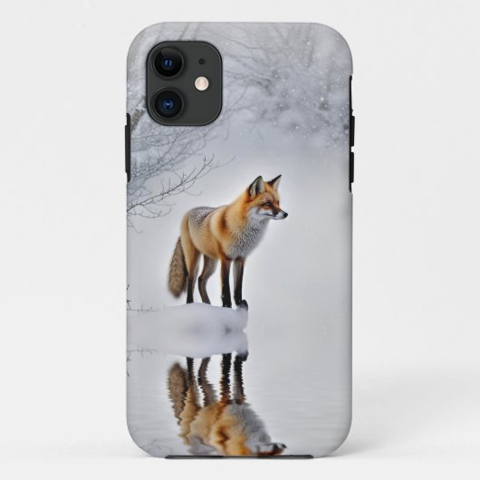 Roter Fuchs im Schnee Niedlich und schön Case-Mate iPhone Hülle (Rückseite)