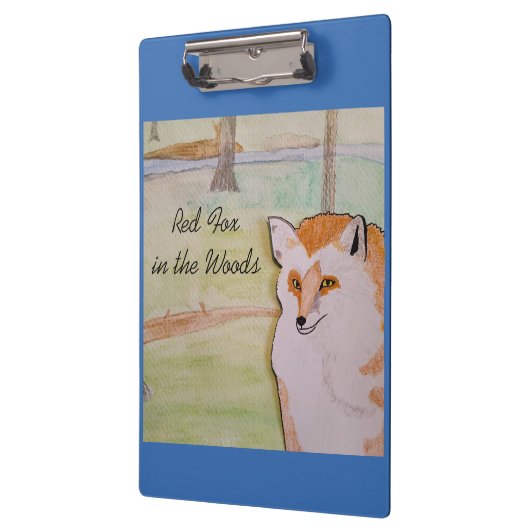 Roter Fuchs im Wald Klemmbrett (Links)