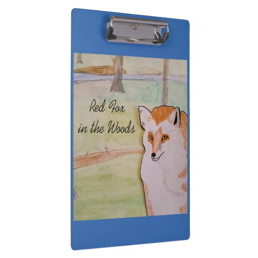 Roter Fuchs im Wald Klemmbrett (Rechts)