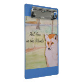 Roter Fuchs im Wald Mini Klemmbrett (Schrägansicht)