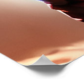 Roter Fuchs im Weltraum | AI Art Poster (Ecke)