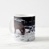 Roter Fuchs in der Schnee-Tasse Kaffeetasse (Vorderseite Links)