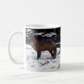 Roter Fuchs in der Schnee-Tasse Kaffeetasse (Links)