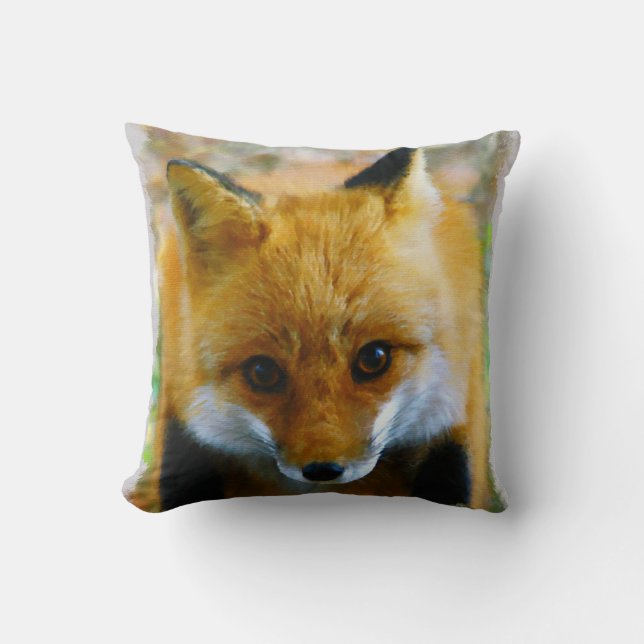 ROTER FUCHS-KISSEN KISSEN (Vorderseite)