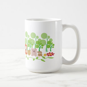 Roter Fuchs, kleines Huhn, Wildschwein, Eule und K Kaffeetasse