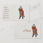 ROTER FUCHS u. EULE Visitenkarte (Vorne/Hinten)