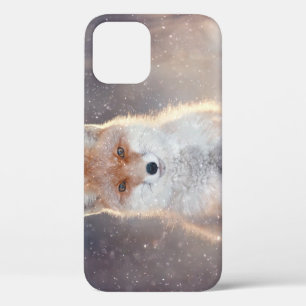 Roter Fuchs, Winterwald, landschaftliche Illustrat Case-Mate iPhone Hülle