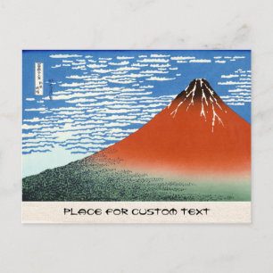 Roter Fuji Südwind klare Morgen Postkarte