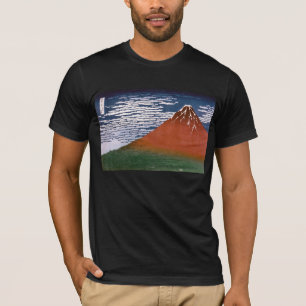 Roter Fuji, Vulkan Aka Fujiyama Katsushika Hokusai T-Shirt
