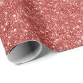 Roter Funkelglitter Weihnachten Geschenkpapier (Rolleneckpunkt)