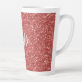 Roter Funkelglitter Weihnachten Milchtasse (Rechts)
