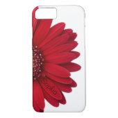 Roter Gänseblümchen-individueller Name Case-Mate iPhone Hülle (Rückseite)