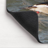 Roter Gänsesäger-Mauspad Mousepad (Ecke)