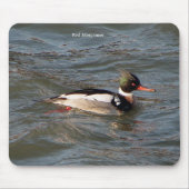 Roter Gänsesäger-Mauspad Mousepad (Vorne)