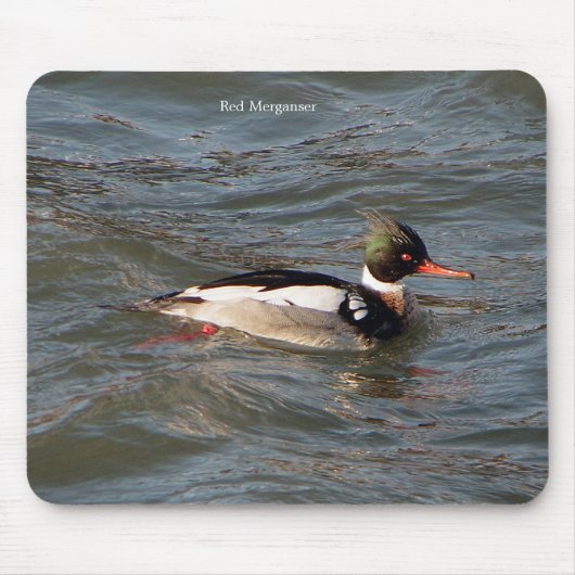 Roter Gänsesäger-Mauspad Mousepad (Vorne)