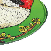 Roter Garnelenvogel Schneidebrett (Ecke)