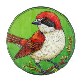 Roter Garnelenvogel Schneidebrett (Vorderseite)