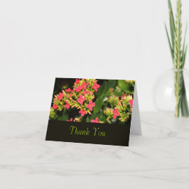 Roter Garten Blume, danke Karte