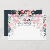 Roter Garten Rose Blume Einladung (Vorne/Hinten)