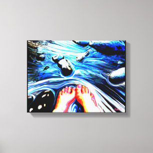 Roter GebirgsCampground No.1 Leinwanddruck