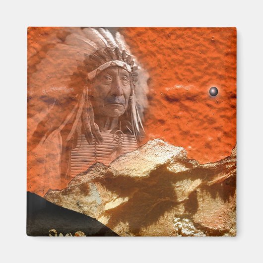 Roter Geist von gregory gallo Magnet (Vorne)