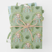 Roter Gelber Affenbaum Rainbow Baby Dusche Geschenkpapier Set (Beispiel)