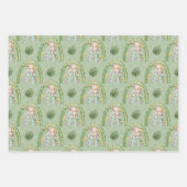 Roter Gelber Affenbaum Rainbow Baby Dusche Geschenkpapier Set (Vorderseite)