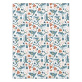 Roter Gelber Hai Muschel Kruste Tischdecke (Vorderseite)