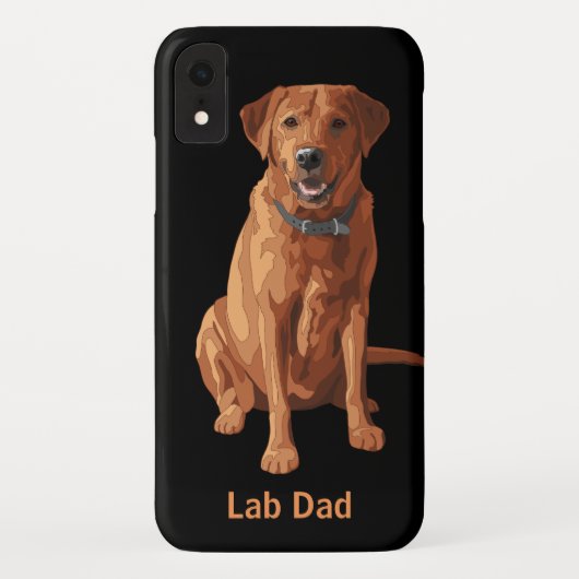 Roter gelber Labrador Retriever-Hund Case-Mate iPhone Hülle (Rückseite)