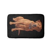 Roter gelber Labrador retriever Hund Fox Badematte (Vorderseite)