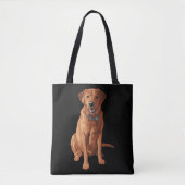Roter gelber Labrador retriever Hund Fox Tasche (Vorderseite)