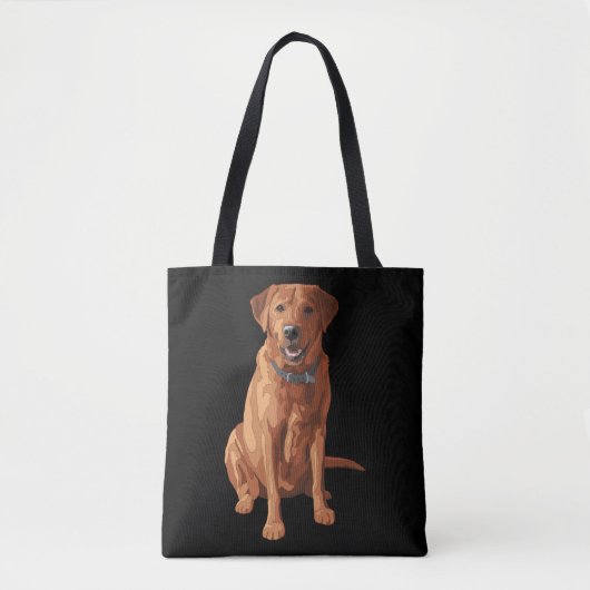 Roter gelber Labrador retriever Hund Fox Tasche (Vorderseite)