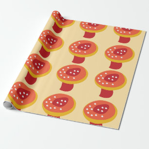 Roter Gelber Pilz Fliegenpilz Geschenkpapier