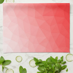Roter geometrischer Maschenverlauf mit Farbverlauf Geschirrtuch