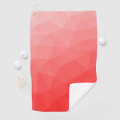 Roter geometrischer Maschenverlauf mit Farbverlauf Golfhandtuch (Insitu)