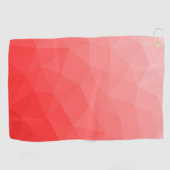 Roter geometrischer Maschenverlauf mit Farbverlauf Golfhandtuch (Horizontal)