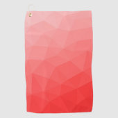 Roter geometrischer Maschenverlauf mit Farbverlauf Golfhandtuch (Vorderseite)