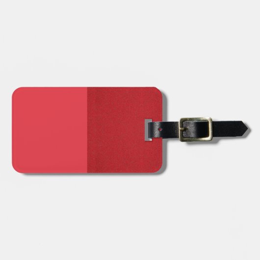 Roter Gepäckanhänger (Matte + Textured) (Vorderseite horizontal)