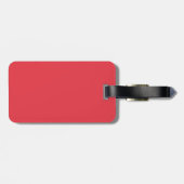 Roter Gepäckanhänger (Matte + Textured) (Rückseite horizontal)
