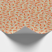 Roter Gepunkteter Newt auf dem Waldboden Weißorang Geschenkpapier (Ecke)