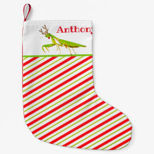 Roter gerochener betender Mantis-sonderbarer Kleiner Weihnachtsstrumpf