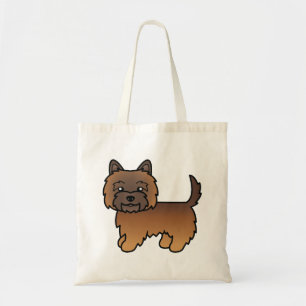 Roter Gescheckter Cairn Terrier Süßer Cartoon-Hund Tragetasche