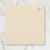 Roter Geschmack und Schmetterling Geschenkanhänger (Rückseite)