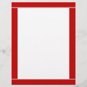Roter gestrichener Letterhead